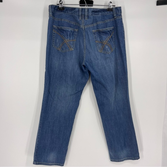 a.n.a jeans high waisted cropped women jean size 10 frays - Picture 6 of 10